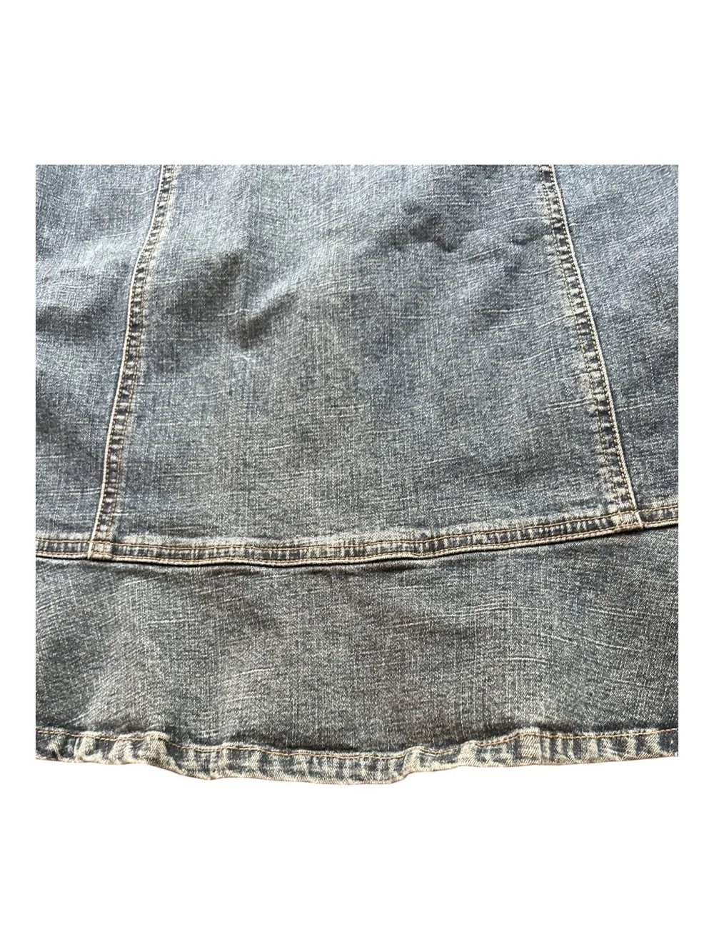 LA BLUES STONE WASHED S-T-R-E-T-C-H  DENIM SKIRT SIDE BUTTON A MUST HAVE CASUAL